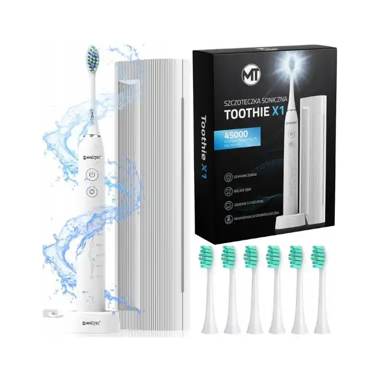 Periuță de dinți sonică MalTec Toothie X1 albă - Cumpărături sigure