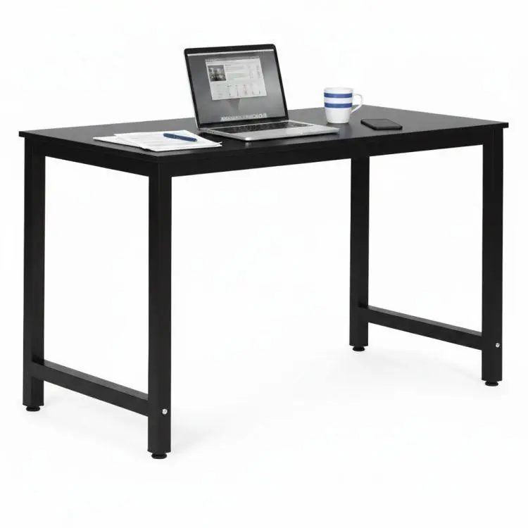 Calitate premium - Birou de calculator negru pentru școală - 120x60 cm