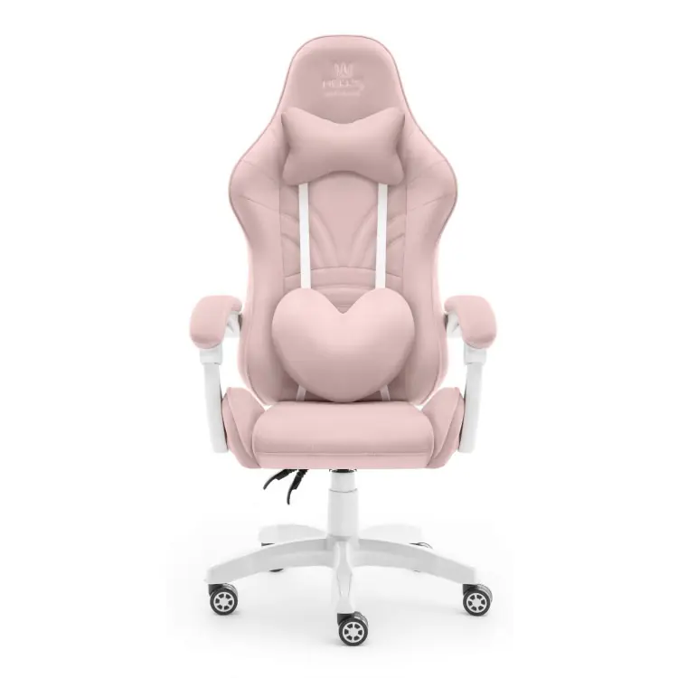 Ultimele zile - Scaun de gaming din material textil roz HELLS CHAIR RAINBOW