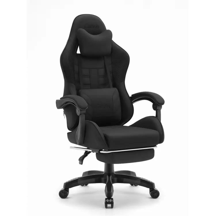 Ofertă excelentă | Scaun de gaming Cabro C501 din material textil negru