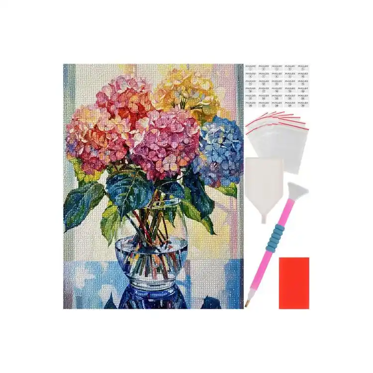 Noutate în ofertă - Broderie cu diamant „Buchet” 40x30 cm