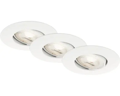 Produs nou lansat - Spoturi Led Incastrate Nava 5w 460 Lumeni, 3000k Variabile, Ø90 Mm, Albe, Pachet 3 Bucati