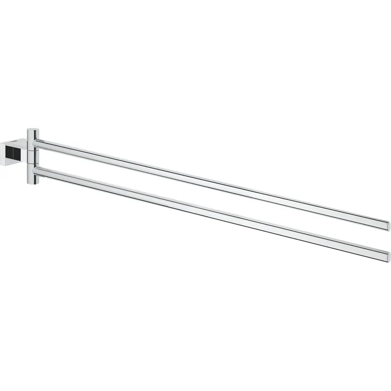 Economisește | Suport prosop Grohe Essentials Cube, 2 brate, 450 mm, fixare ascunsa, Crom