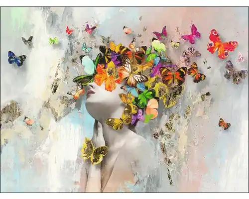 Tablou Canvas Butterflies 84x116 Cm - Preț de fabrică