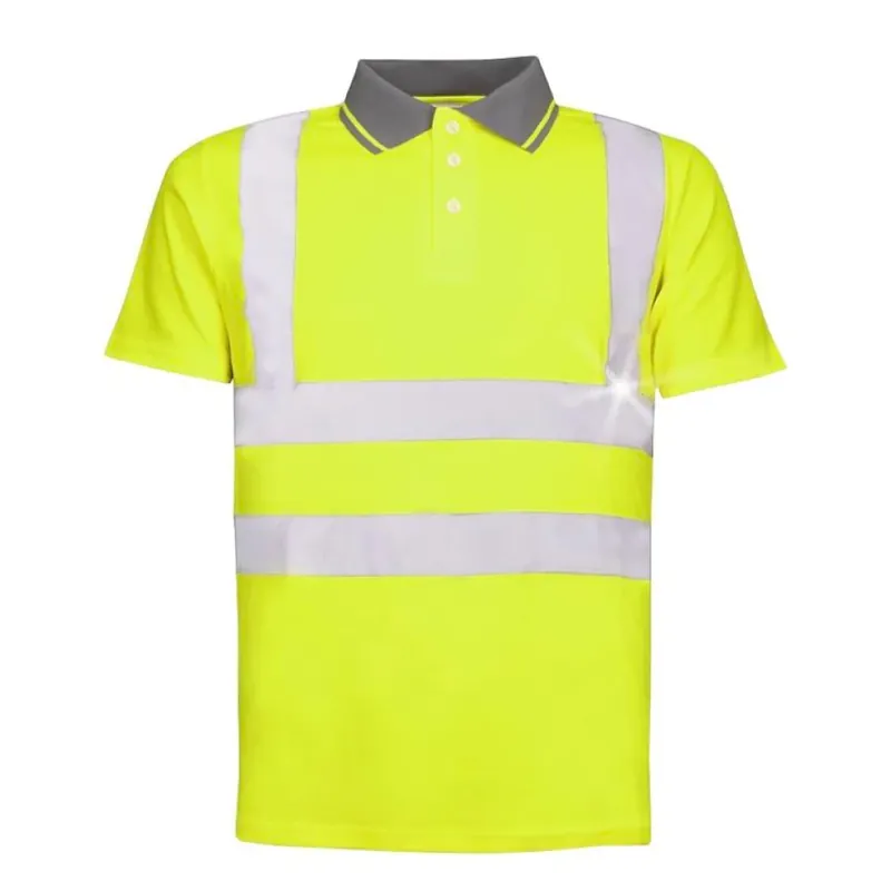 Tricou polo reflectorizant cu maneca scurta REF 201, culoare galben, marimea 3XL | Recomandare