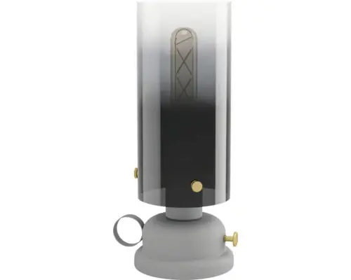 Plată securizată | Veioza Gargrave E27 Max. 1x40w, Sticla/gri
