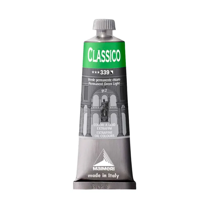 Vopsea in Ulei Classico Maimeri - Permanent Green Light - 60 ml | Produs nou