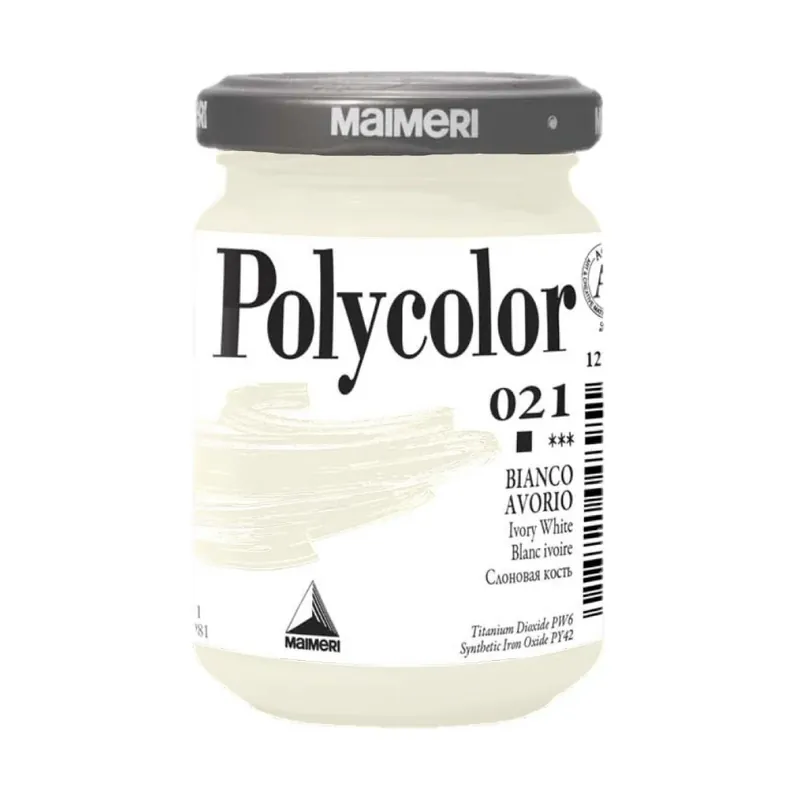 Vopsea vinilica Polycolor Maimeri - Ivory White - 140 ml | Preț bun