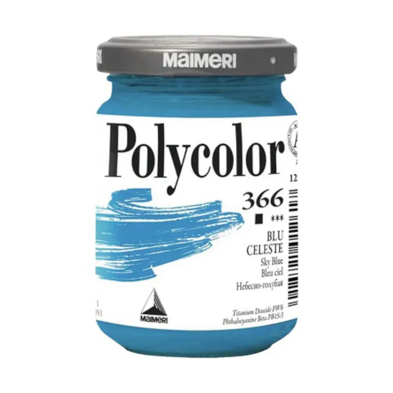 Vopsea vinilica Polycolor Maimeri - Sky Blue - 140 ml | Produs premium