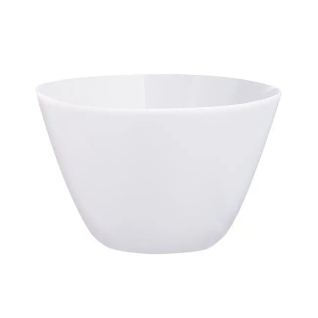 Mini bol servire salata, Opal, Alb, 390 ml - OEM - Bestseller