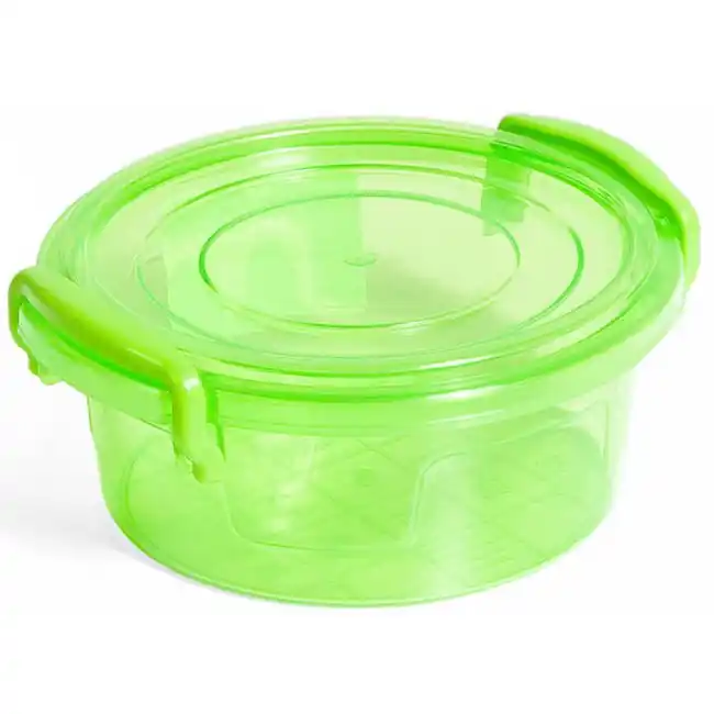 Recipient cu capac pentru alimente,plastic,verde,300 ml - OEM | Cumpără azi