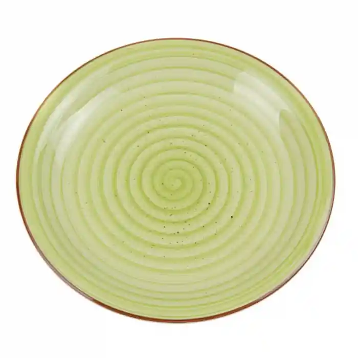 Farfurie intinsa pentru servire,ceramica,verde deschis,26 cm - Ipec - Ofertă promoțională