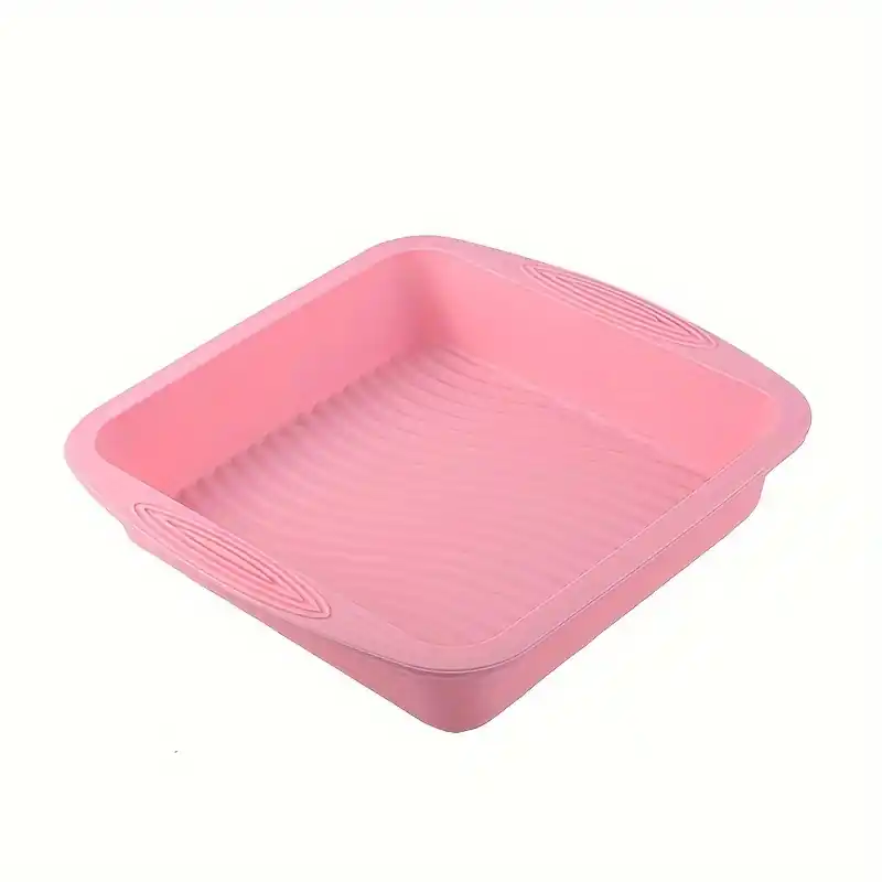 Calitate superioară | Forma din silicon pentru tort sau tarta,forma patrata, diverse culori,26x24x5 cm - KitchenWare