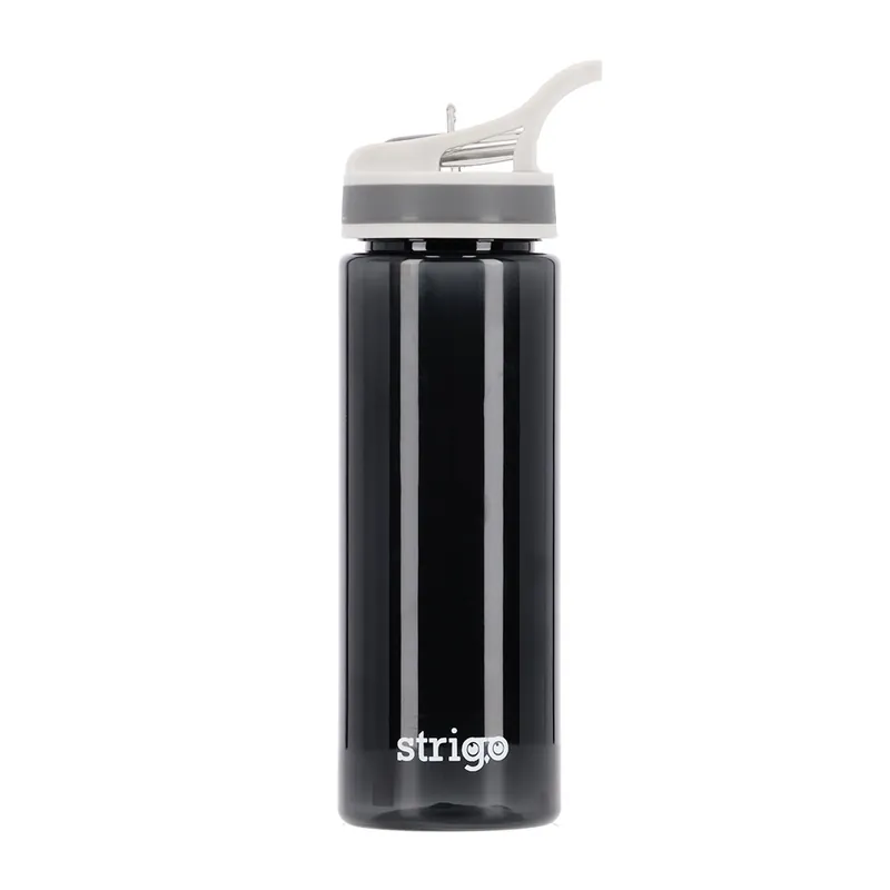 Produs nou lansat | Bidon Strigo cu Pai, Negru, 600 ml - Strigo