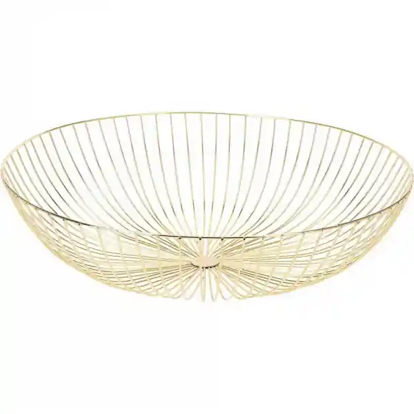 Alegerea clienților - Cos decorativ auriu pentru fructe, 44x12cm - OEM