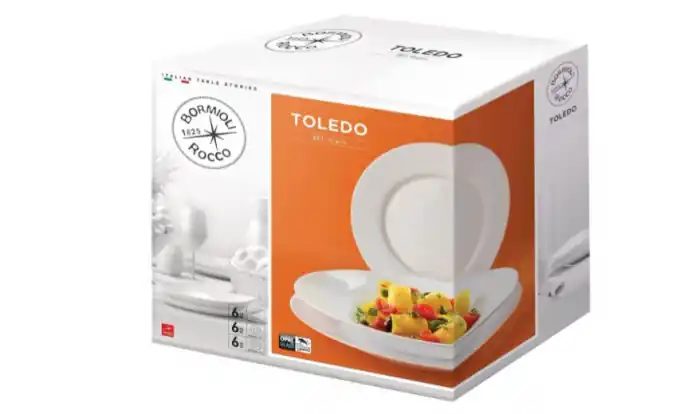 Set 18 piese pentru servire, opal, Alb - Bormioli - Alegerea clienților