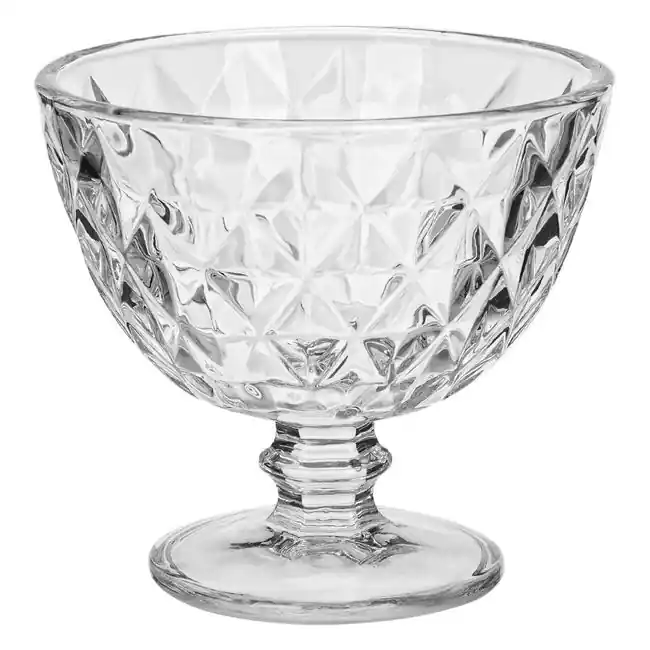 Preț bun - Pahar cu picior pentru inghetata,sticla,transparent,300 ml - OEM