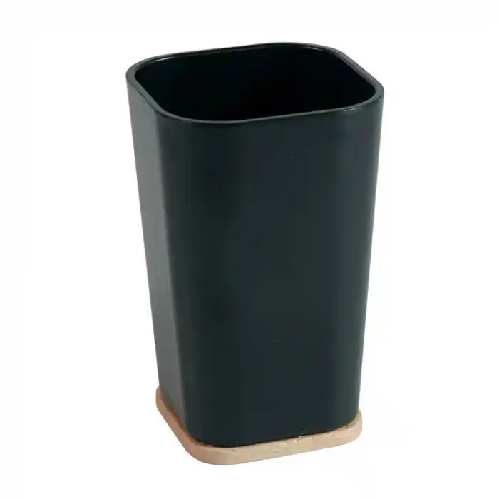 Produs recomandat - Pahar pentru periute dinti, Negru - OEM