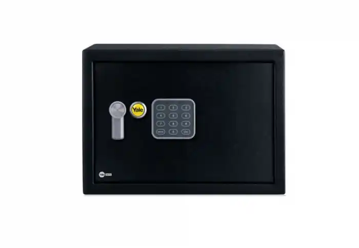 Comandă rapid | Seif electronic , Otel, Negru, 20X31X20 cm - YALE