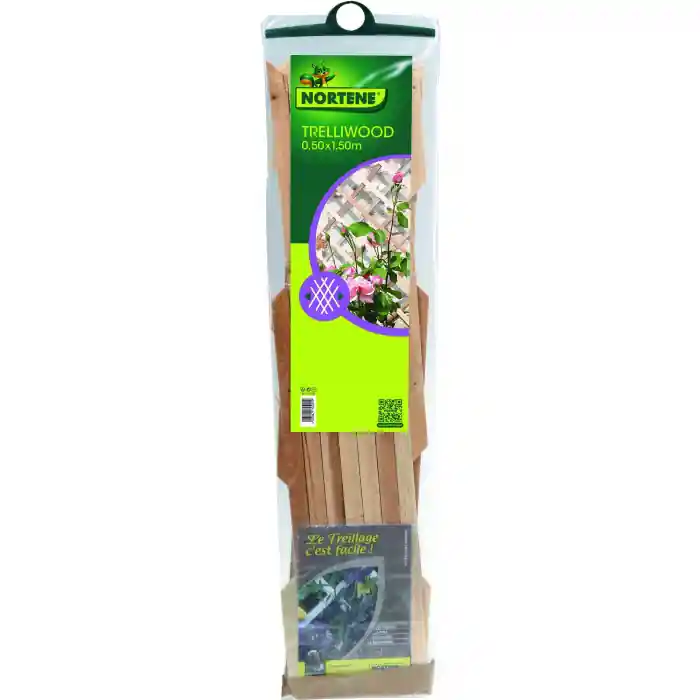 Spalier din lemn pentru flori si plante,natur,50x150 cm - OEM | Selecție de top