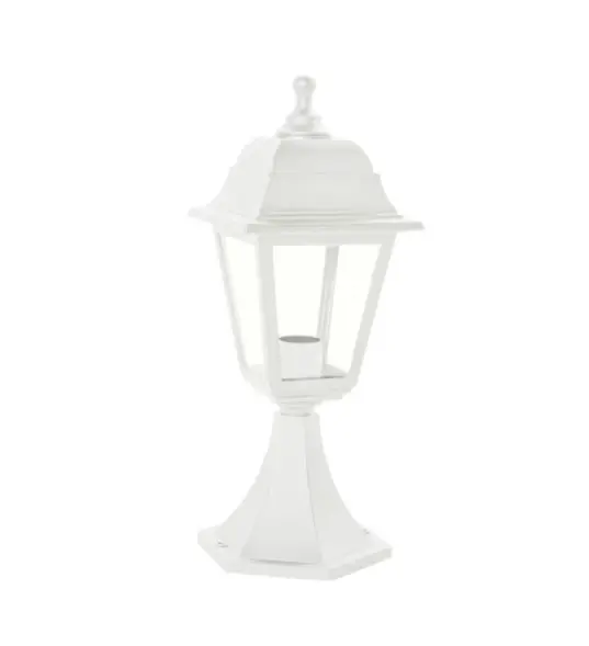 Stalp iluminat exterior, Alb, Plastic, IP44, 40cm - OEM - Disponibil