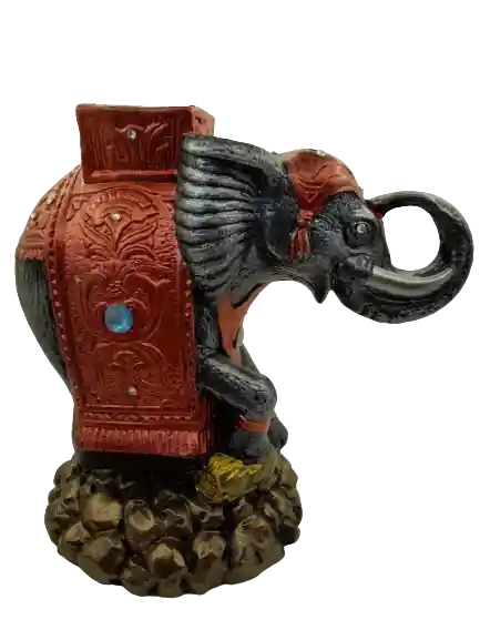 Elefant decorativ pentru interior, Rasina, Multicolor, 25 cm - OEM - Recomandarea clienților