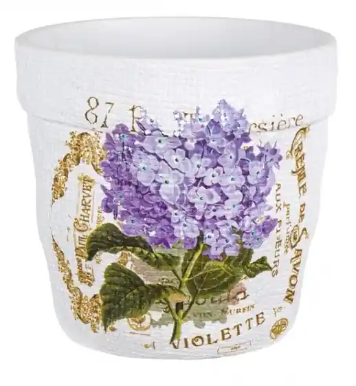 Ghiveci ceramica decorativ pentru interior/exterior design Flori Liliac, 15.5 cm - OEM | Plasează comanda acum