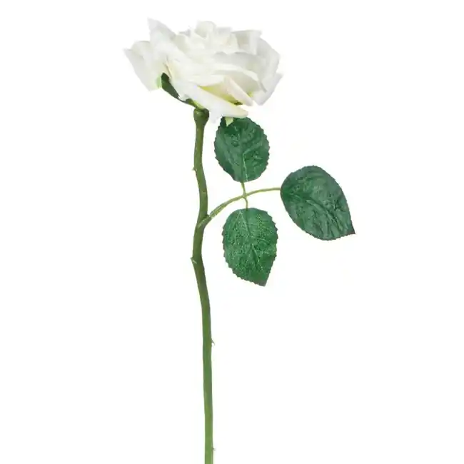 Fir floare trandafir artificial decorativ,plastic,30 cm - OEM - Produs popular