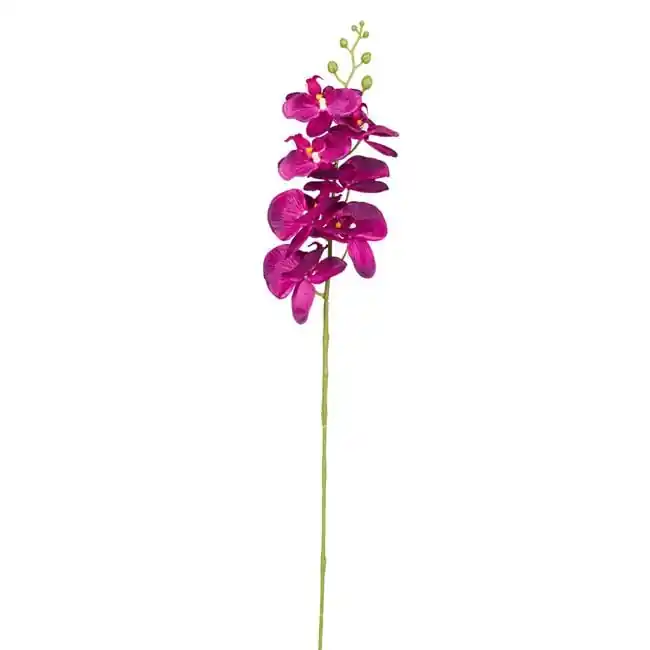 Produs nou lansat - Fir orhidee decorativ artificial,plastic,mov,85 cm - OEM