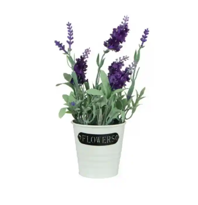 Produs adăugat recent | Flori de lavanda artificiale decorative in ghiveci tip galetusa - OEM