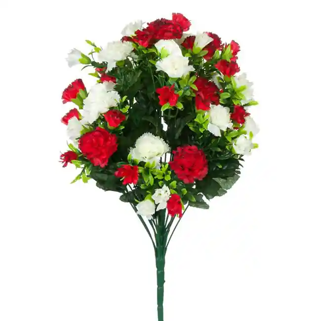 Buchet decorativ artificial cu flori colorate,plastic,46 cm - OEM | Noutate