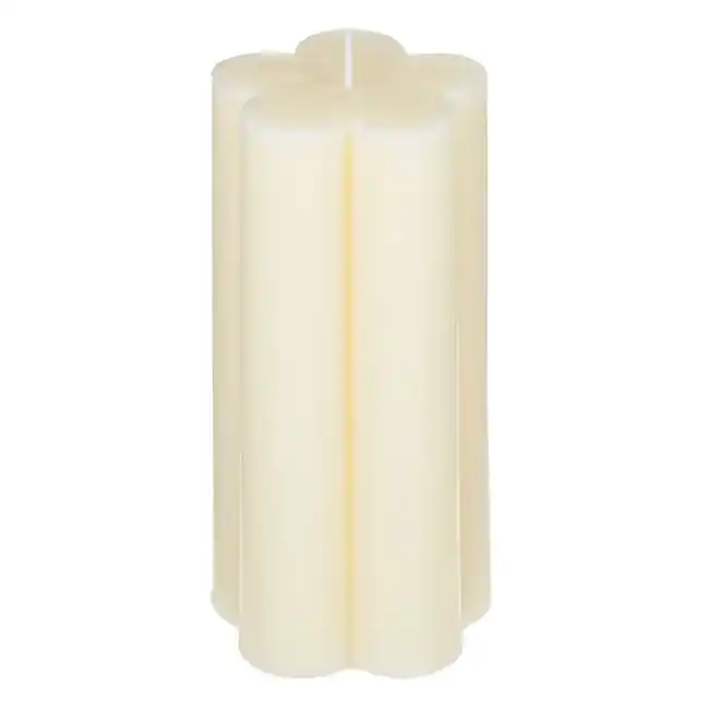 Doar azi | Lumanare decorativa in forma de floare,ecru,7x15 cm - OEM