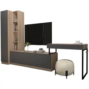 Set mobilă living Arta Mobilei Living Gray G01 (AM112) - Preț special online