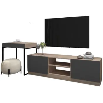 Set mobilă living Arta Mobilei Living Gray G06 (AM117) - Comandă online