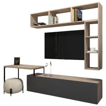 Calitate de top - Set mobilă living Arta Mobilei Living Gray G08 (AM119)