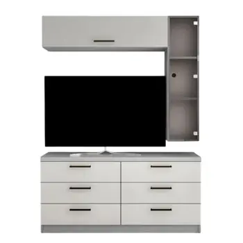 Livrare imediată | Set mobilă living Bafimob Standard Стенка Y-9 (1.5м), комод КY-150 6 ящ.