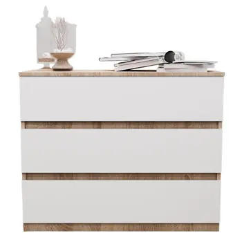 Produs de top | Comodă Bayro Harmony 1000x810x450 сонома фасад белый