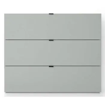 Comandă acum | Comodă Fabrik Home Hardy 3 ящика (1100x910x390) Белый ясень/Светло-серый мат