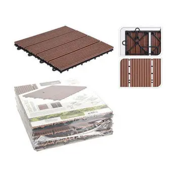Produs premium - Covoraş intrare ProGarden 50625 Настил полипропиленовый 6шт, 30x30cm коричневый