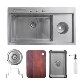 Chiuvetă bucătărie SanDonna HD9250 Crom Satin - Ofertă specială