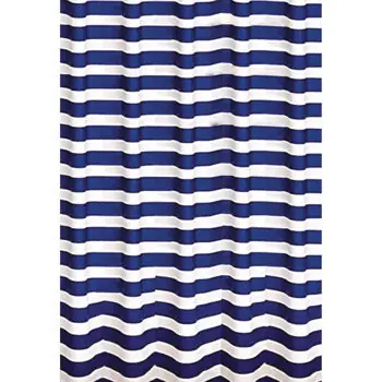 Perdea de duș Bisk 06891 PEVA MARINE DARK albastru 180x200 - Retur ușor