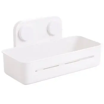 Accesoriu pentru baie Axentia 136362 Raft dublu cu ventuze din plastic, alb | Produs apreciat