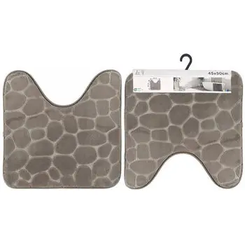 Accesoriu pentru WC Tendance 55731 Covoras WC 45x50cm cu memorie, microfibra, gri deschis | Comandă acum