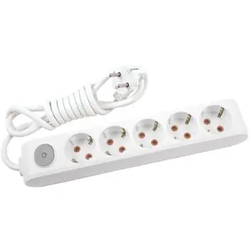 Filtru electric Viko 118503 5 гнезд с/з и выкл. 3м (16A) | Outlet