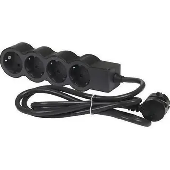 Prelungitor electric Legrand 694562 Bloc Multipriza Universal 4x2P+T(3M-3x1,5),Negru-Gri | Promoție