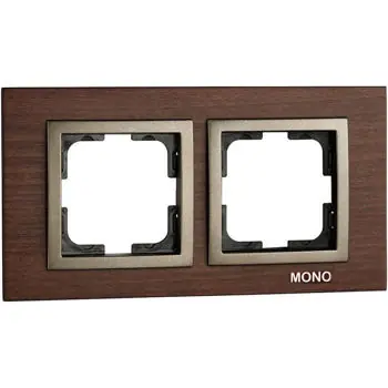 Întrerupător electric Mono Electric Rama 2P lemn nuc Style | Stoc limitat