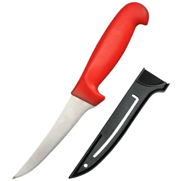 Preț redus | Cuțit de dezosat pentru carne 12,7 cm Oțel inoxidabil Mâner roșu Cuțit de bucătar profesionist pentru dezosarea cărnii