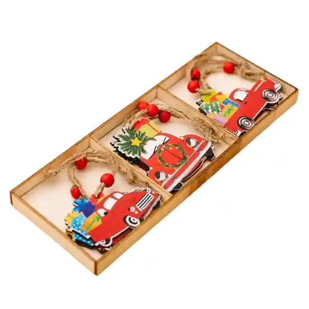 Preț bun - Decor de Crăciun din lemn 9 buc