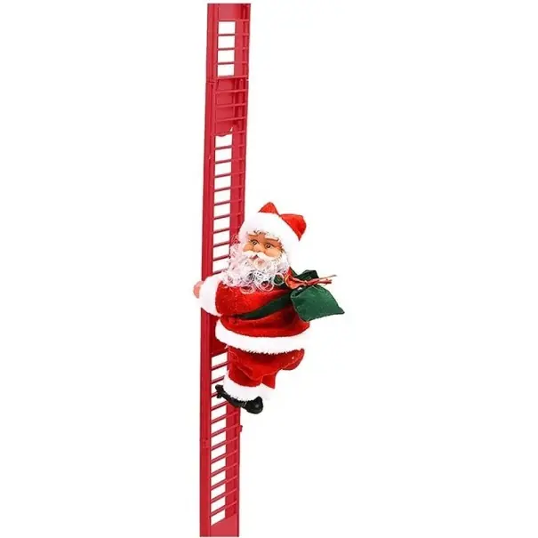 Decor de Crăciun Moș Crăciun pe o scară - Preț special online