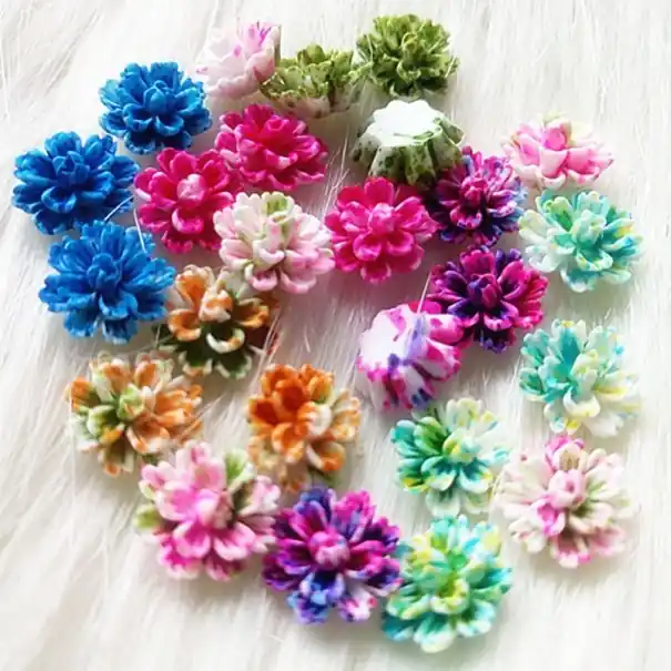 Decor mini flori 100 buc - Direct din fabrică